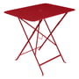 Fermob - Bistro Table pliante, rectangulaire, 77 x 57 cm, rouge coquelicot