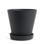 Hay - Pot de fleur avec soucoupe XL, noir
