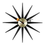 Vitra - Sunburst Clock, noir / laiton