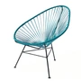 OK Design - Chaise Acapulco, bleu pétrole