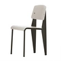Vitra - Prouvé Standard SP chair, noir / gris chaud, patins en feutre noir (sol dur)