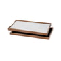 ArchitectMade - Tablett Turning Tray , 23 x 45 cm, noir / blanc
