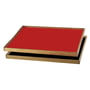 ArchitectMade - Tablett Turning Tray , 38 x 51 cm, noir / rouge