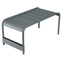Fermob - Table basse large / banc de jardin Luxembourg, gris orage