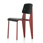 Vitra - Prouvé Standard SP chair, japanese red / noir, patins en feutre noir (sol dur)
