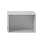 Muuto - Stacked Module d'étagère système avec paroi arrière, grand / gris clair