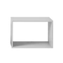 Muuto - Stacked Module d'étagère système sans panneau arrière, grand / gris clair