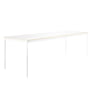Muuto - Base Table 190 x 85 cm, blanc /bord contreplaqué