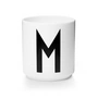 Design Letters - Tasse en porcelaine AJ - M, blanc