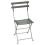 Fermob - Bistro Chaise pliante métal, rosmarin