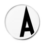 Design Letters - AJ Assiette en porcelaine A