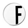 Design Letters - AJ Assiette en porcelaine F