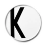 Design Letters - AJ Assiette en porcelaine K