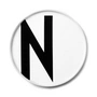Design Letters - AJ Assiette en porcelaine N