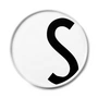 Design Letters - AJ Assiette en porcelaine S