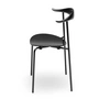 Carl Hansen - CH88T, hêtre laqué noir / piétement noir