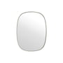 Muuto - Framed Mirror petit, gris / verre clair