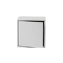 Muuto - Stacked Système Module d'étagères avec porte, médium / gris clair