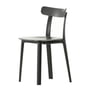 Vitra - All Plastic Chair gris foncé, patins en feutre