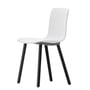Vitra - chaise Hal Wood, blanc / chêne foncé / patins plastiques 