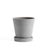 HAY - Pot de fleur avec soucoupe M, gris