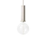 Ferm Living - Luminaire socket suspendu high, gris clair