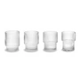 Ferm Living - Ripple Verres, transparents (set de 4)