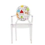 Kartell - Lou Lou Ghost chaise pour enfant, transparent / sketch
