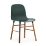 Normann Copenhagen - Chaise Form, Pied en bois, noyer / vert
