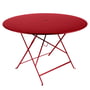 Fermob - Bistro Table pliante Ø 117 cm, rouge coquelicot