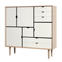 Andersen Furniture - Commode S3, chêne savonné / façades blanches