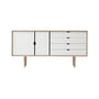 Andersen Furniture - S6 Sideboard, chêne savonné / façades alpino (blanc)