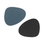 Lind DNA - Dessous de verre Curve Double , Nupo bleu foncé / noir