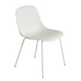 Muuto - Fiber Side Chair Tube Base, blanc recyclé