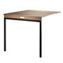 String - Table pliante, noyer / noir
