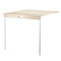 String - Table pliante, frêne / blanc