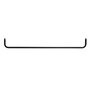String - Barre pour étagère métallique, 78 cm / noir