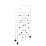 Flensted Mobiles - Contrepoint, double, noir