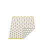 Pappelina - tapis réversible Noa, 70 x 50 cm, gris chaud / vanille / bord moutarde