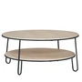 Hartô - Eugénie Table basse ∅ 90 cm, gris anthracite (RAL 7016)