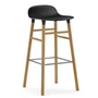 Normann Copenhagen - Form Tabouret de bar 75 cm, piètement chêne / noir