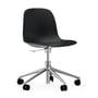 Normann Copenhagen - Chaise pivotante de bureau Form, piètement en aluminium / noir