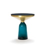 ClassiCon - Bell Table d'appoint, laiton / bleu montana