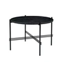 Gubi - TS table basse Ø 55 cm, noir / marbre noir