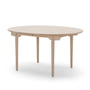Carl Hansen - CH337 Table de salle à manger extensible, 140 x 115 cm, chêne savonné (avec rallonge pour 2 plateaux)