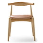 Carl Hansen - CH20 Elbow Chair, chêne savonné / cuir (Thor 325)