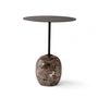 & Tradition - Lato Table d'appoint ronde Ø 40 cm, H 50 cm, warm black / marbre emparador