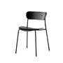 & Tradition - Pavilion Chaise, cadre noir / chêne laqué noir