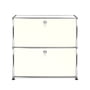 USM Haller - Sideboard S avec deux portes abattantes, blanc pur (RAL 9010)