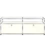 USM Haller - Le meuble TV/Hifi Lowboard M avec porte à rabat et surfaces de rangement, blanc pur (RAL 9010)